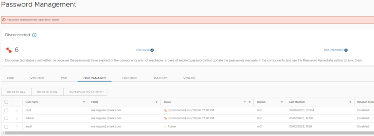 VMware Cloud Foundation: Patching Failed – LAB2PROD